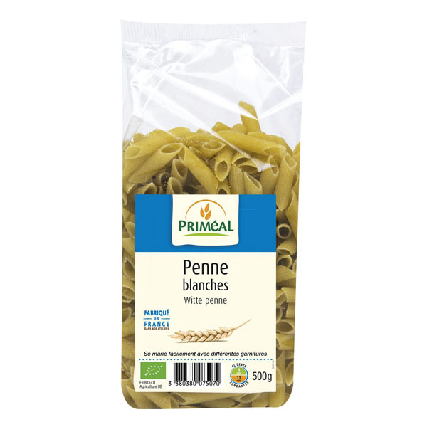 Penne Bio Albe din Grau Primeal 500gr