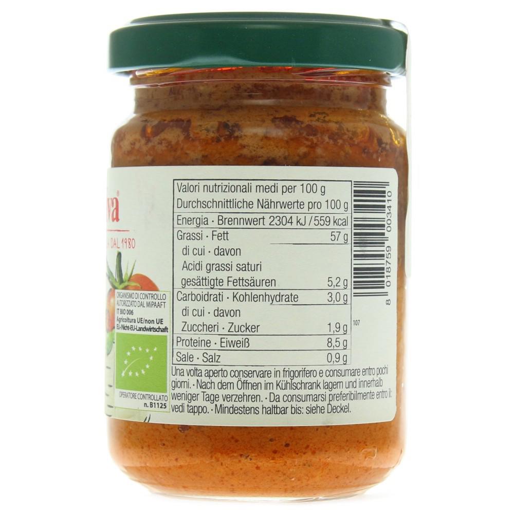 Pesto Rosso cu Ricotta Bio 140gr LaSelva