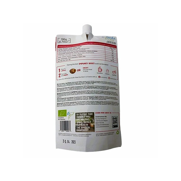 Pireu din Fructe Fara Gluten Fara Zahar Bio Immunity Bowl 190 grame