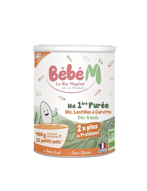 Piure de Legume cu Orez Bio pentru Bebelusi de la 8 Luni 400 grame La Mandorle