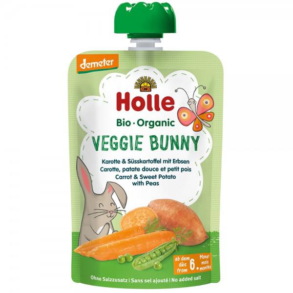 Piure de Morcov cu Cartof Dulce si Mazare pentru Copii +6 luni Eco 100 grame Holle