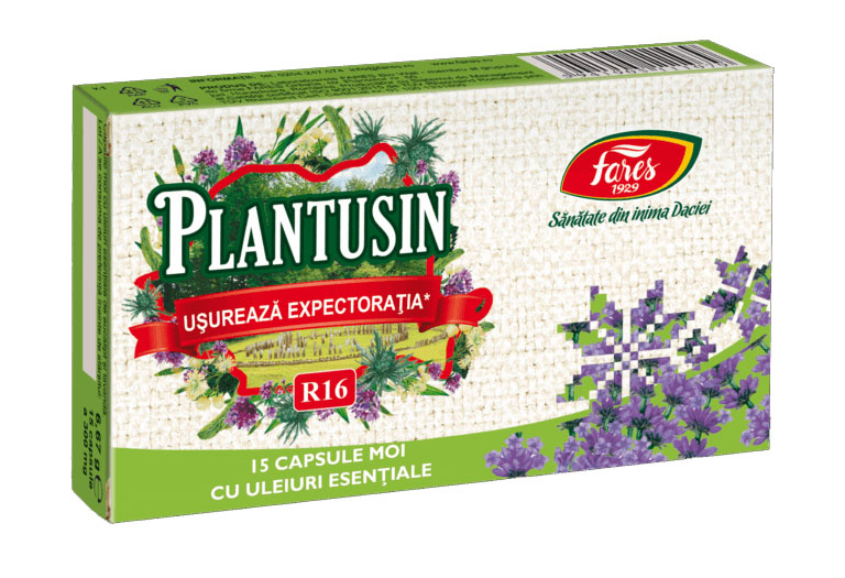 Plantusin Usureaza Expectoratia 15 capsule moi Fares