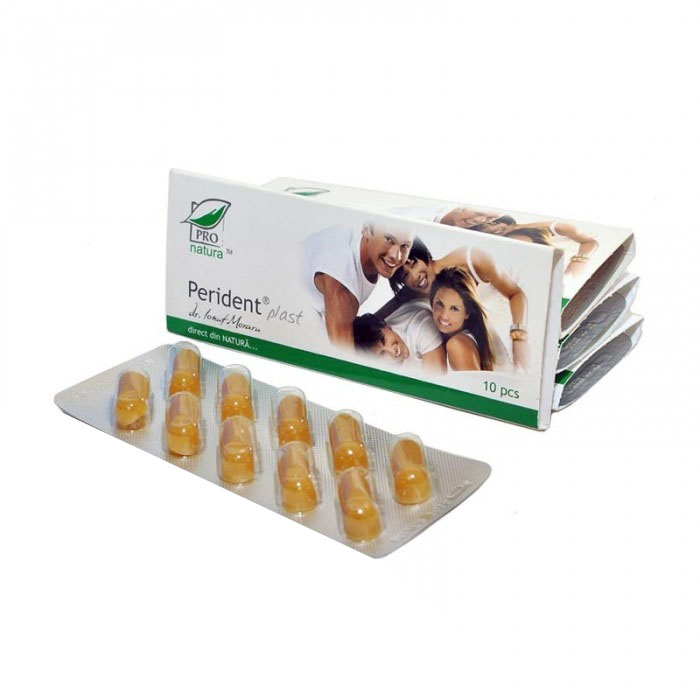 Plasturi Masticabili Perident 10 plasturi Medica