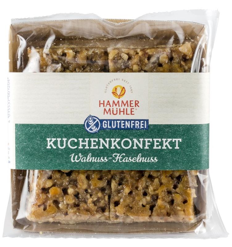 Prajitura cu Nuca si Alune de Padure Fara Gluten 140 grame Hammer Muhle