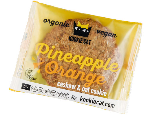 Prajiturica cu Ananas si Portocale Fara Gluten Bio 50gr Kookie Cat