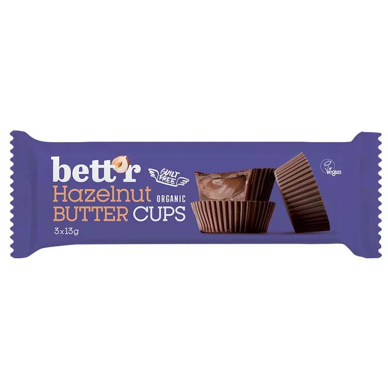 Praline cu Crema de Alune de Padure Eco 3 x 13 grame Bettr