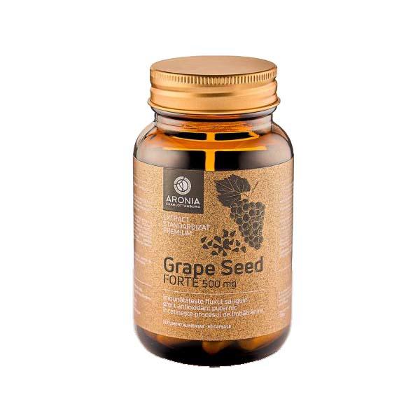 Premium Grape Seed Forte 500 miligrame 60 capsule Aronia Charlottenburg