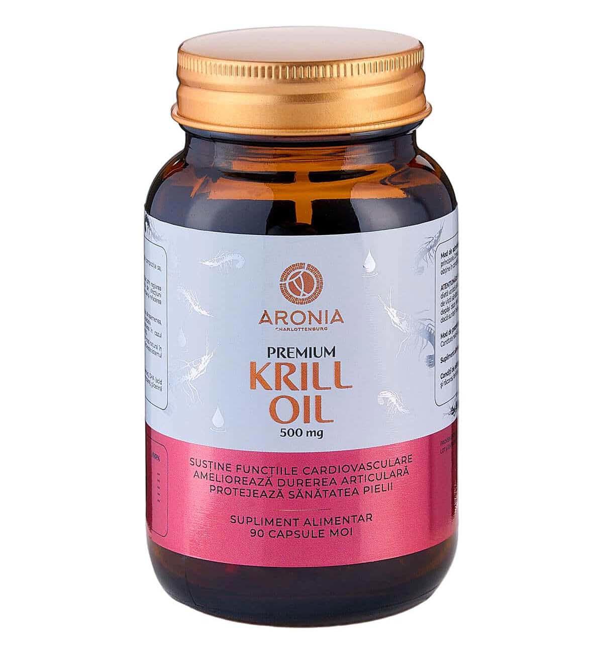 Premium Krill Oil 500 miligrame 90 capsule moi Aronia Charlottenburg
