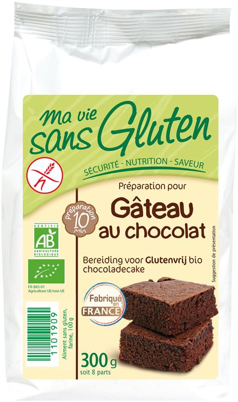 Preparat pentru Prajitura cu Ciocolata Bio Ma Vie Sans Gluten 300gr