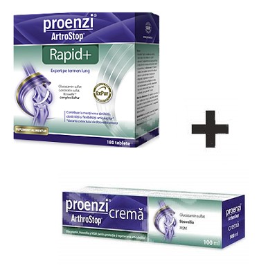 Proenzi ArtroStop Rapid Plus Walmark 180tb + Crema 100ml cadou