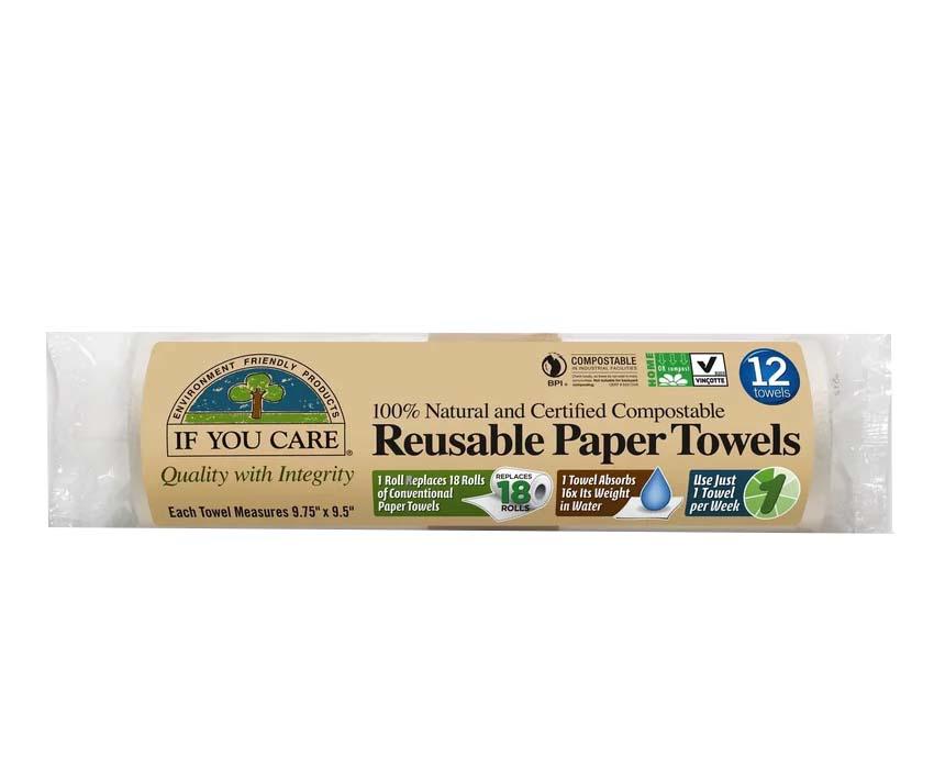 Prosoape de Hartie Reutilizabile Compostabile 12 bucati If You Care