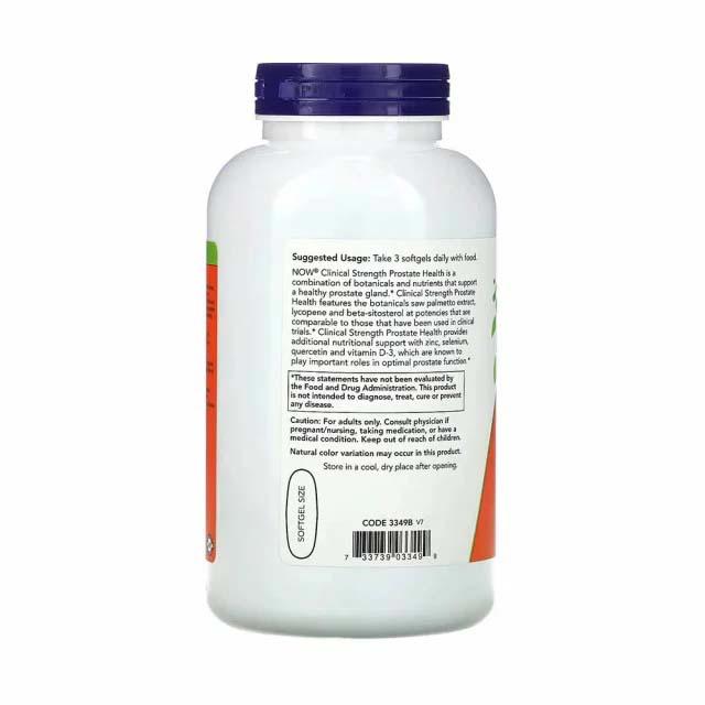 Prostate Health Clinical Strength 180 Softgels Now Foods