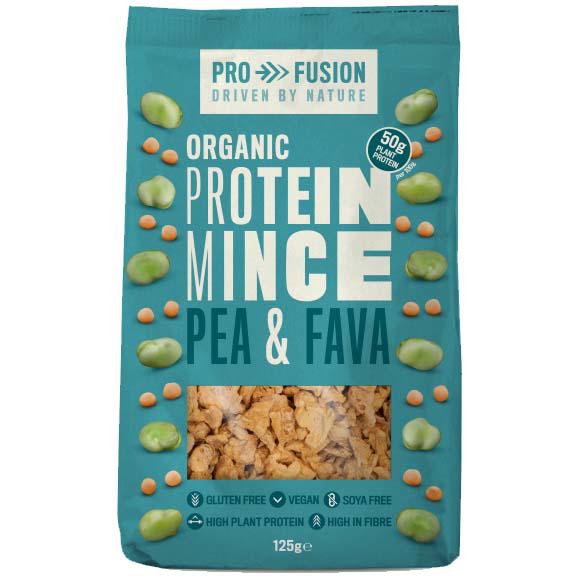 Proteina Vegetala Texturata din Mazare si Fava Bucati Mici Eco 125 grame Profusion