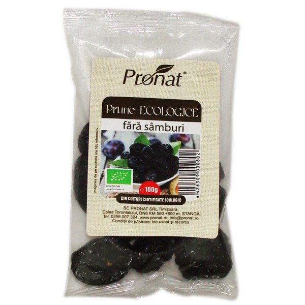 Prune Bio fara Samburi Pronat 100gr