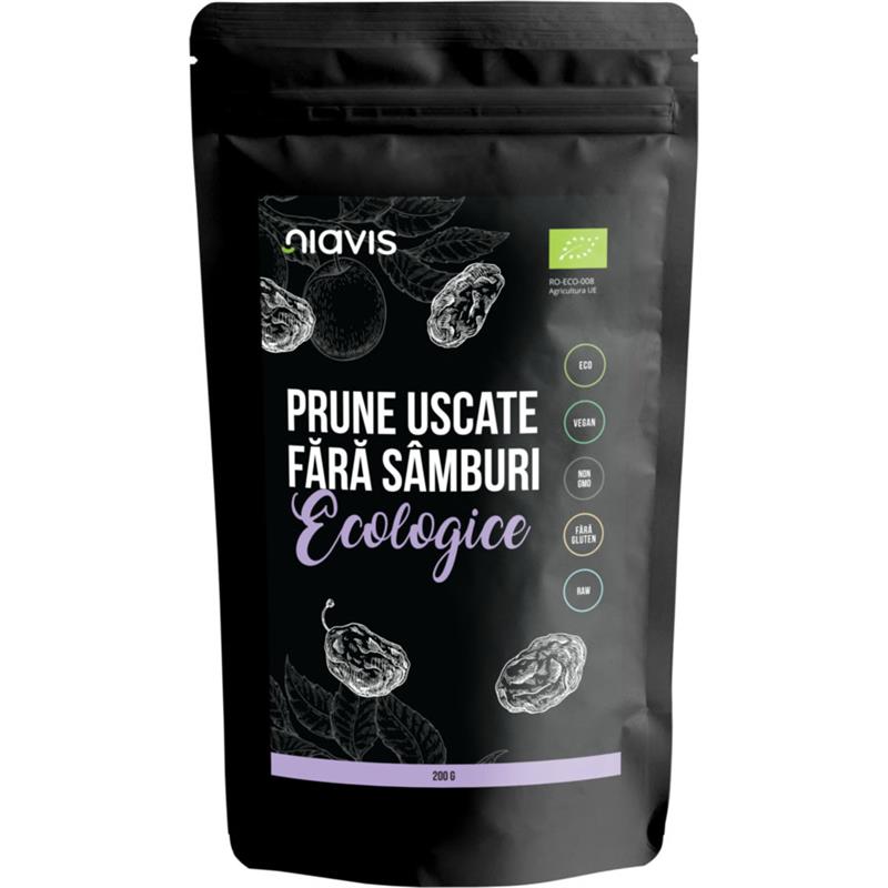 Prune Fructe Uscate fara Samburi 200gr Niavis