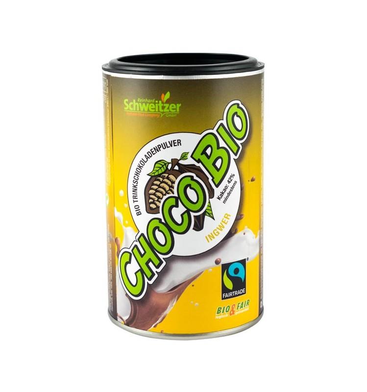 Pudra de Cacao Bio cu Ghimbir pentru Ciocolata Calda Schweitzer 250gr