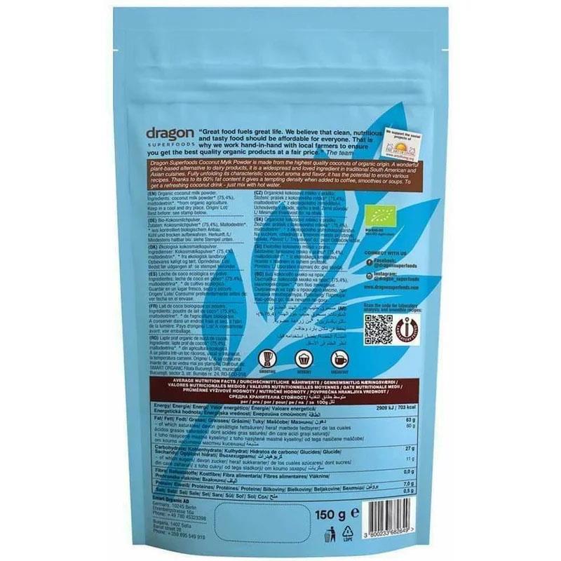 Pudra de Cocos Bio 150 grame Dragon Superfoods