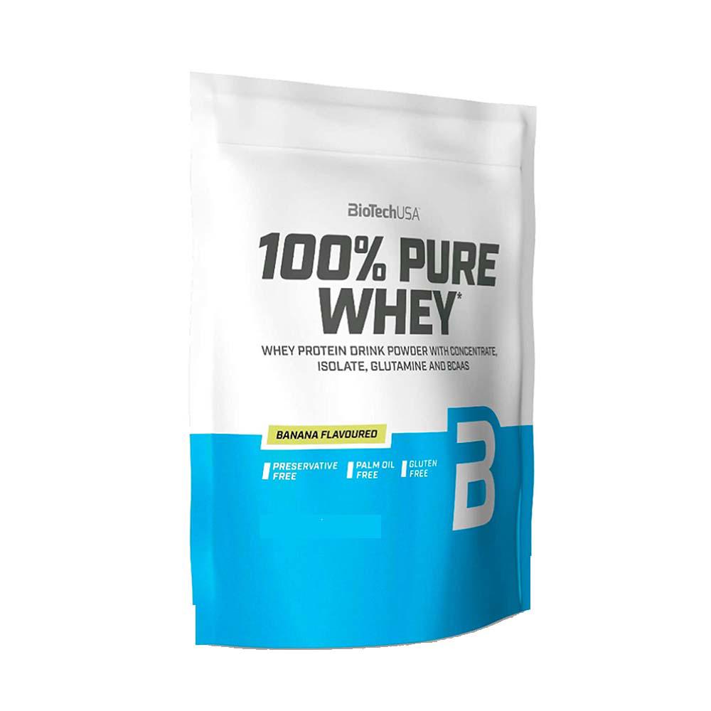 Pudra Proteica 100% Pure Whey Banana 454 grame BioTech USA