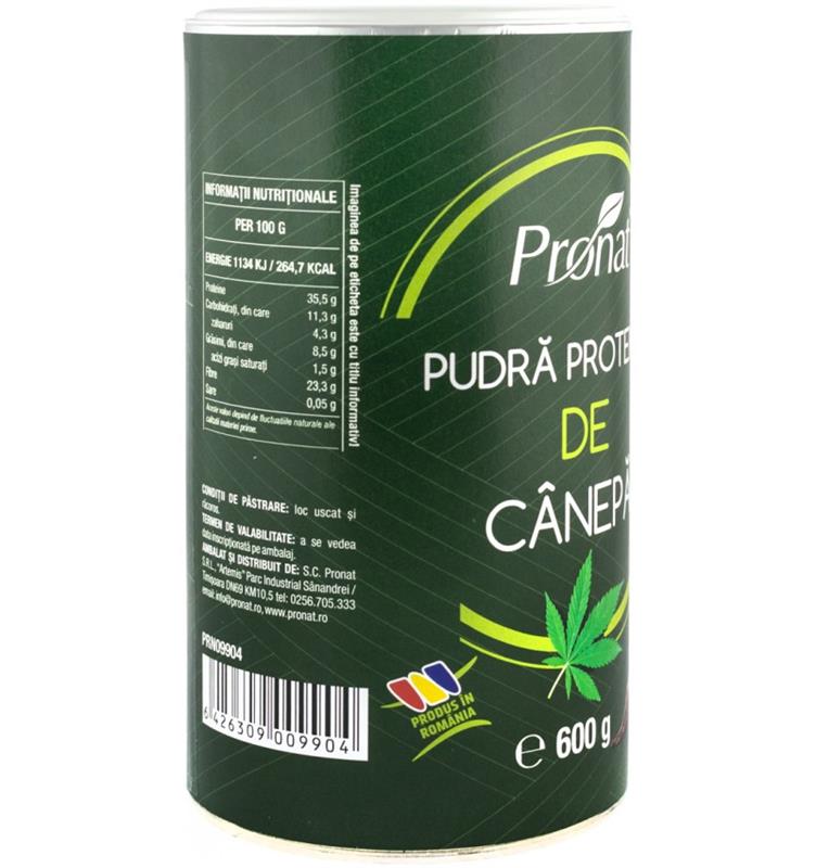 Pudra Proteica de Canepa 600 grame Pronat