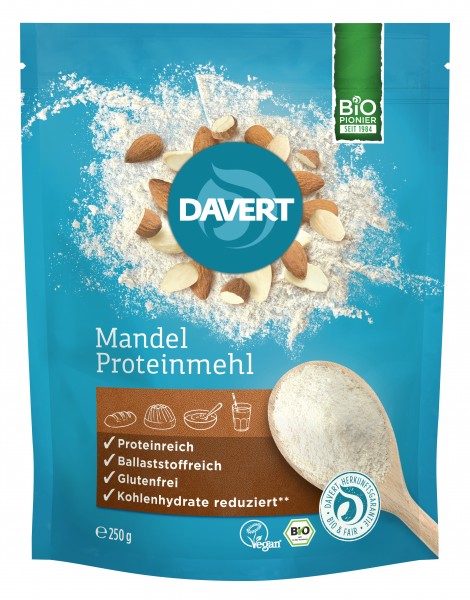 Pudra Proteica de Migdale Bio 250gr Davert