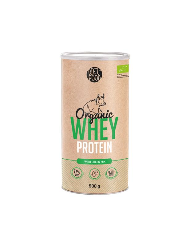 Pudra Proteina din Zer cu Green Mix si Stevia Bio Diet Food 500g