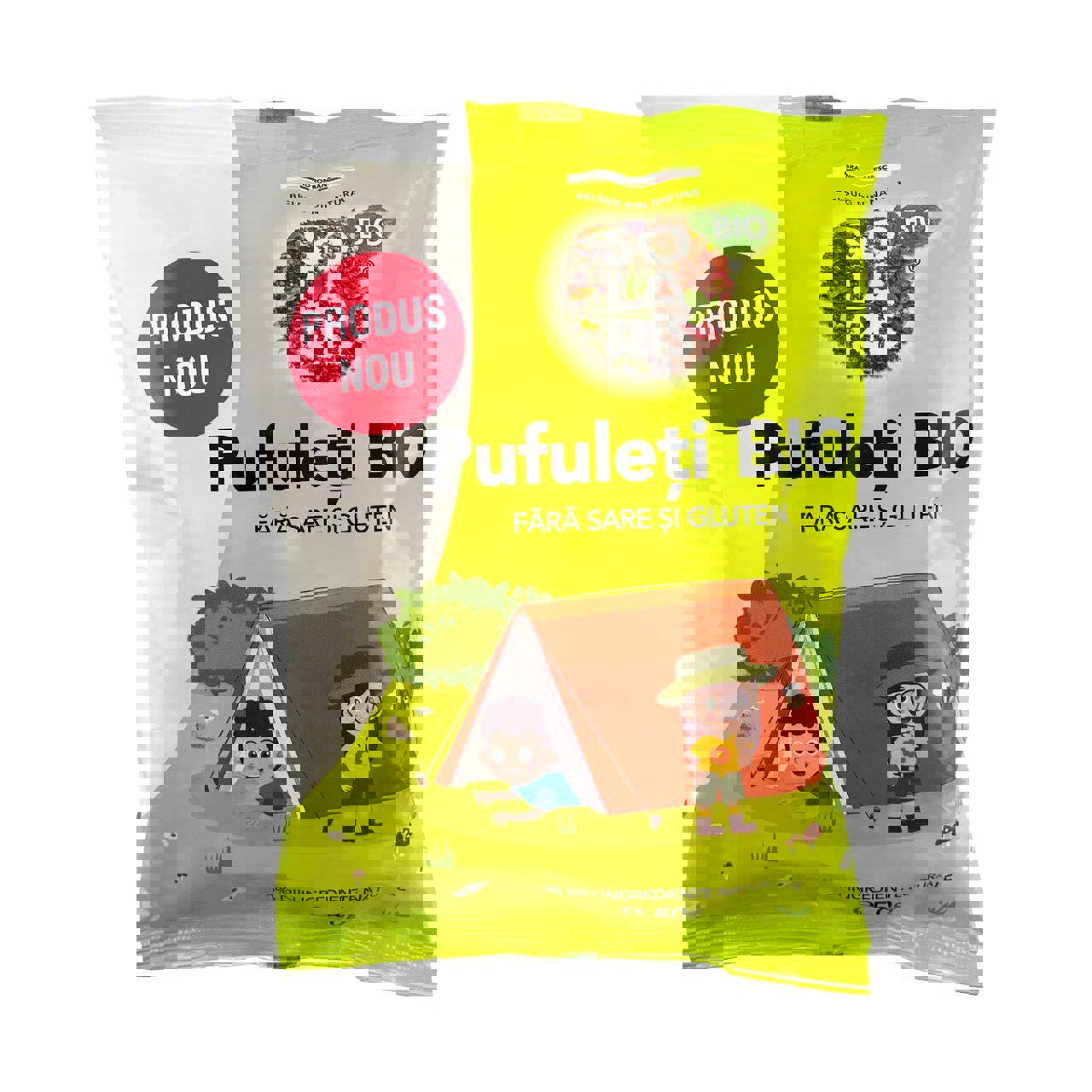 Pufuleti fara Sare si Gluten Eco 60 grame Solaris