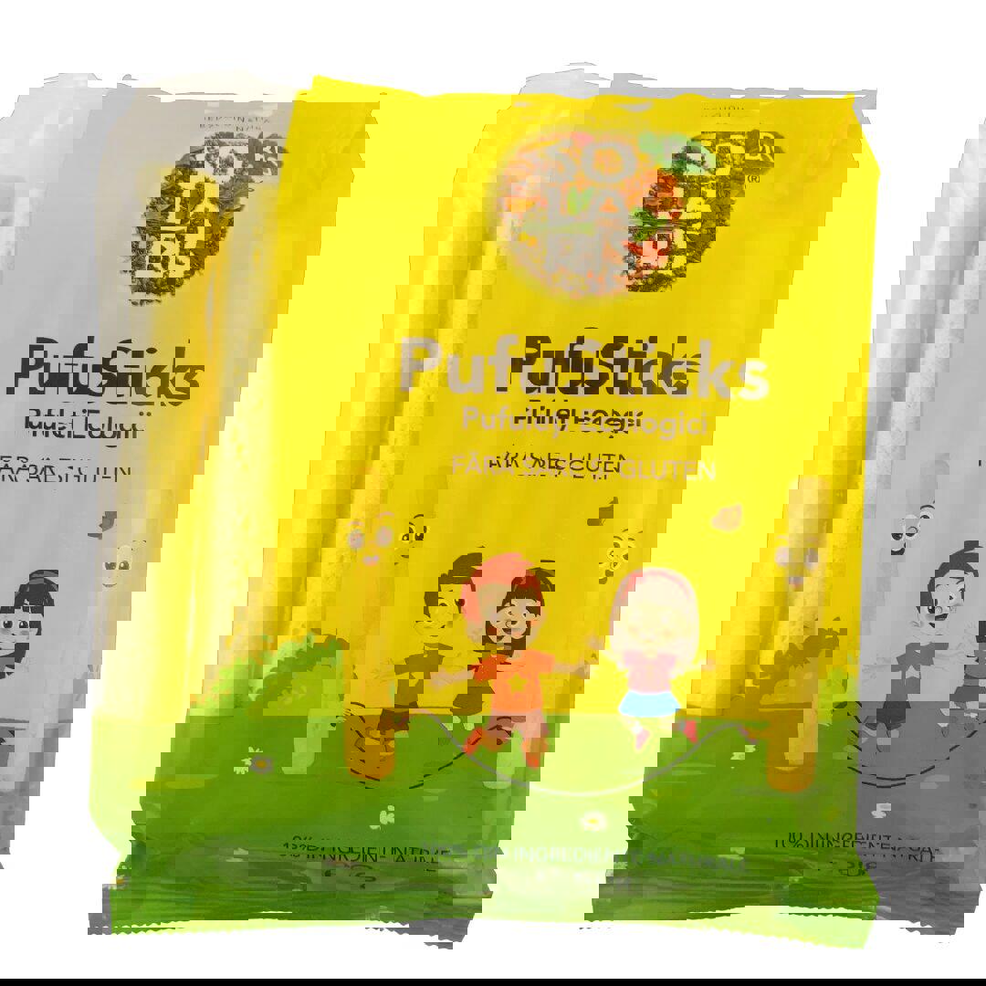 Pufuleti PufuSticks fara Sare si Gluten ECO 60 grame Solaris