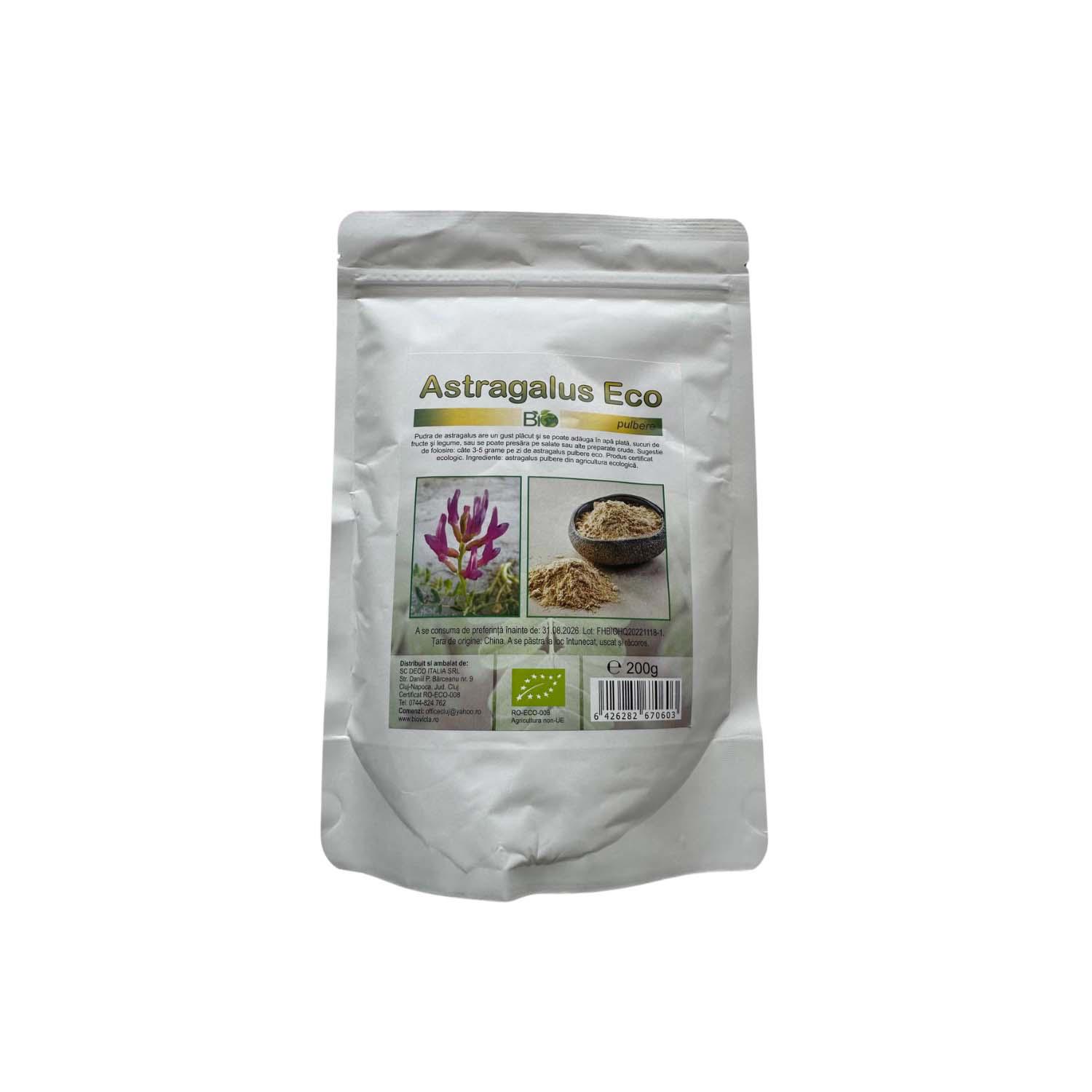 Pulbere de Astragalus Bio 200 grame Deco