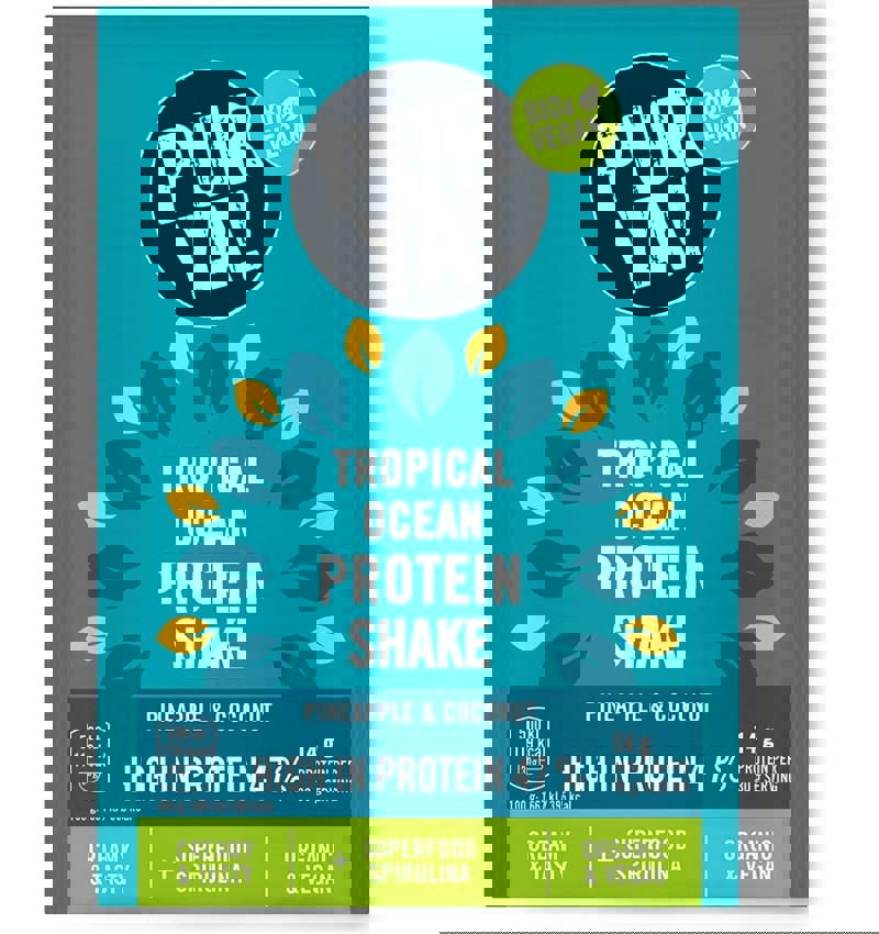 Pulbere pentru Shake Proteic cu Ananas si Nuca de Cocos 47% Proteina Bio 30 grame Pur Ya