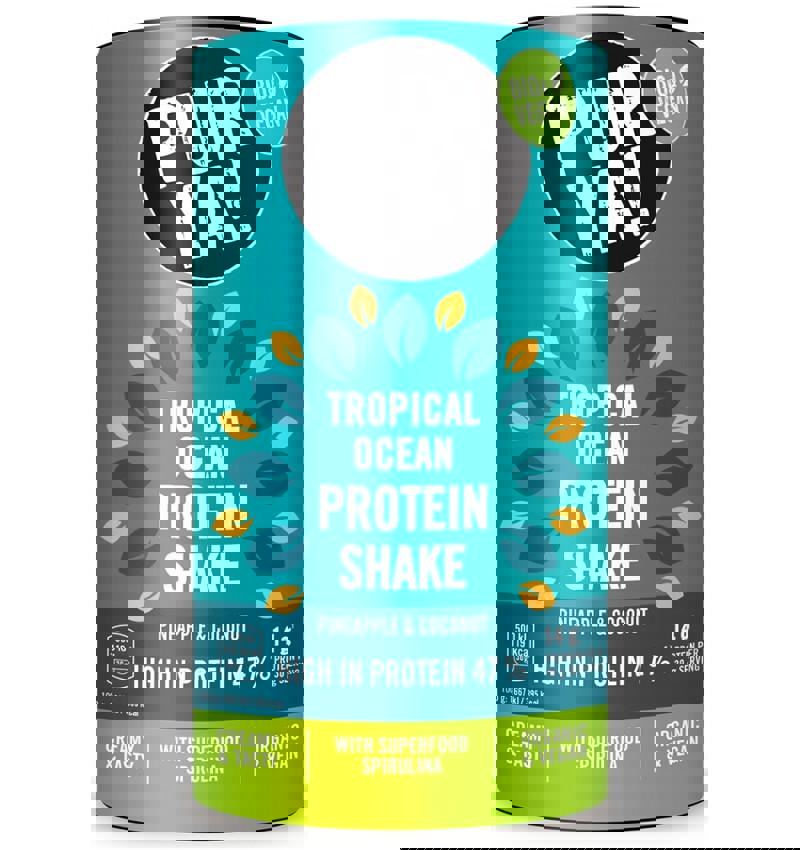 Pulbere pentru Shake Proteic cu Ananas si Nuca de Cocos Bio 47% Proteina 480 grame Pur Ya