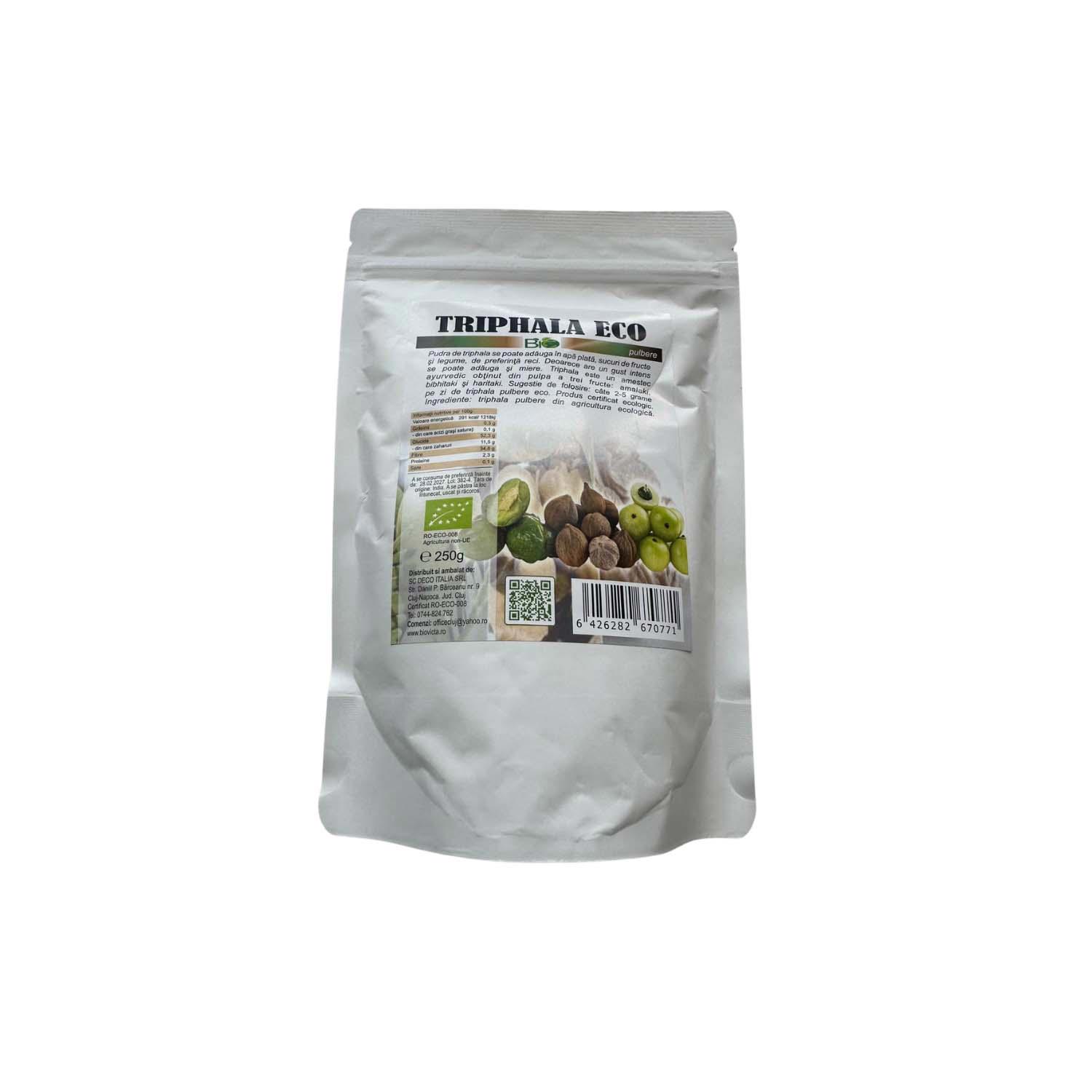 Pulbere Triphala Bio 250 grame Deco Italia