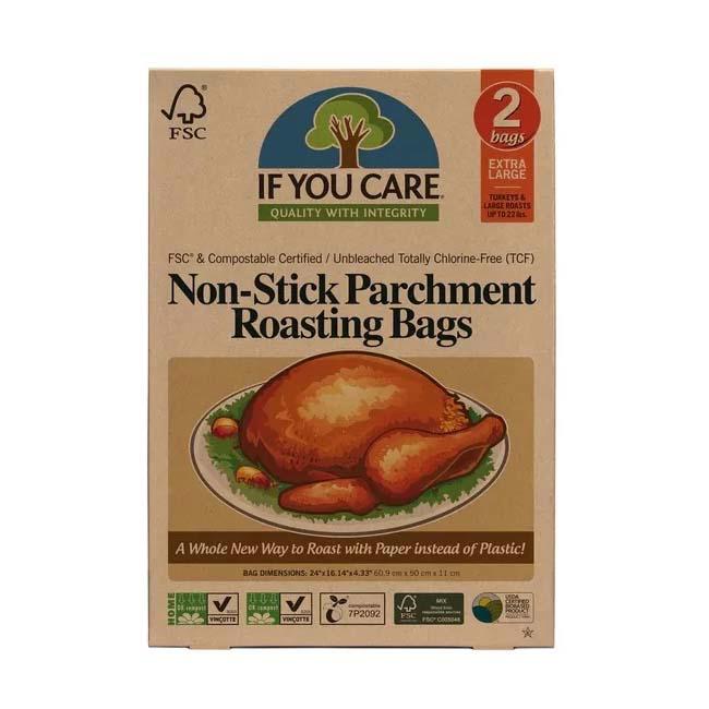 Pungi pentru Copt Nealbite Fara Clor Compostabile Extra Large 2 bucati If You Care