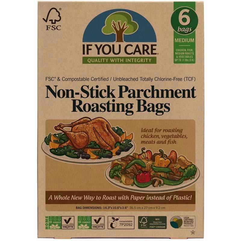 Pungi pentru Copt Nealbite Fara Clor Compostabile Medium 6 bucati If You Care