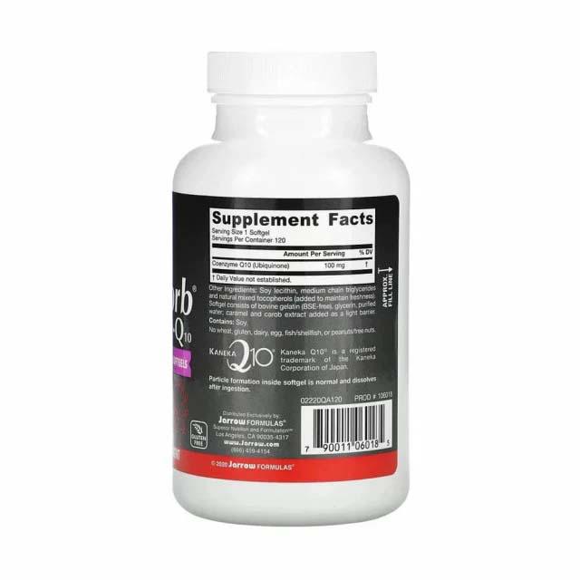 Q-absorb CoQ10 Coenzima Q10 - Kaneka 100 miligrame Jarrow Formulas, 120 softgels