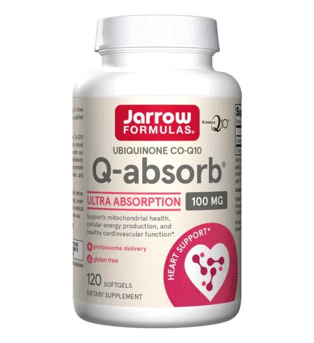 Q-absorb CoQ10 Coenzima Q10 - Kaneka 100 miligrame Jarrow Formulas, 120 softgels