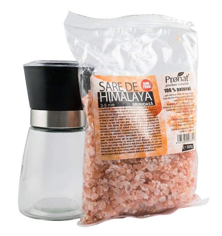 Rasnita Manuala pentru Sare + 1pg Sare Himalaya 300gr Pronat