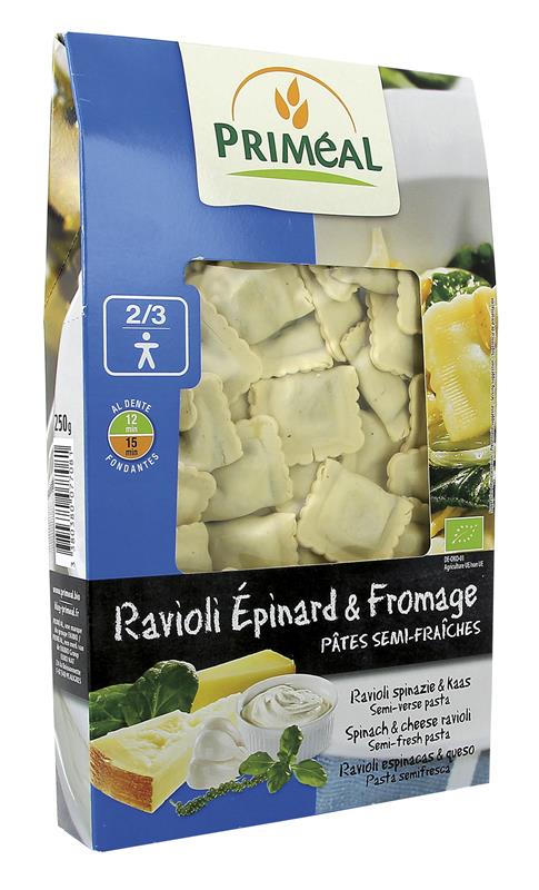 Ravioli Bio cu Spanac si Branza Primeal 250gr