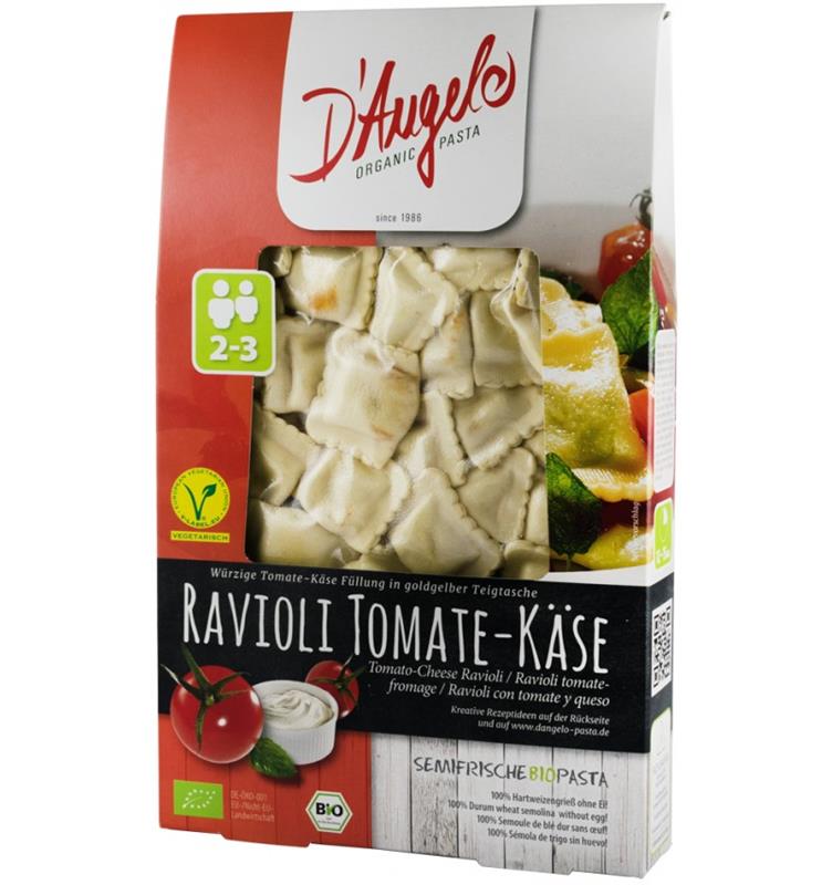 Ravioli cu Rosii si Branza Bio 250 grame D'Angelo