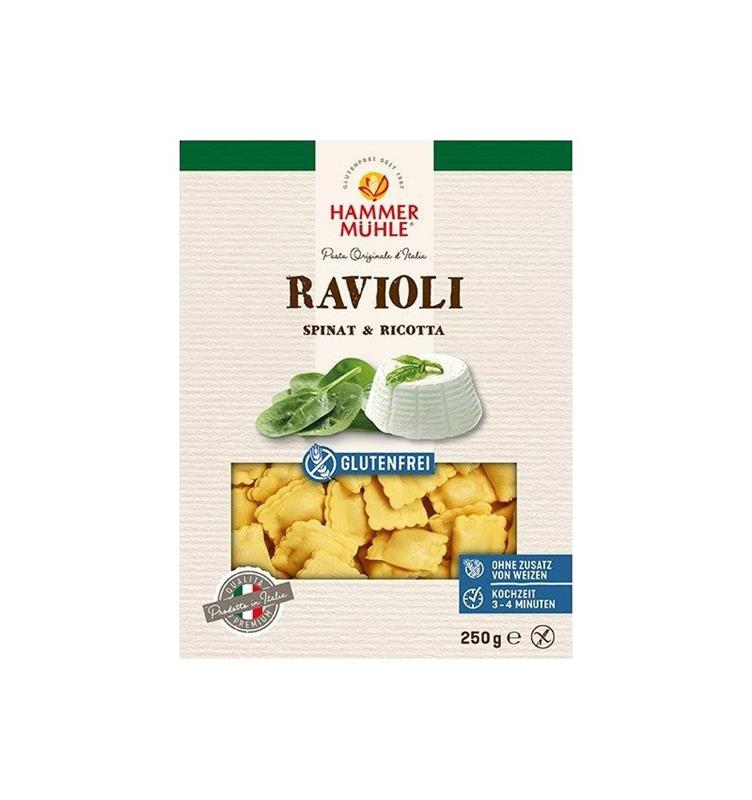 Ravioli cu Spanac si Ricotta Fara Gluten 250 grame Hammer Muhle