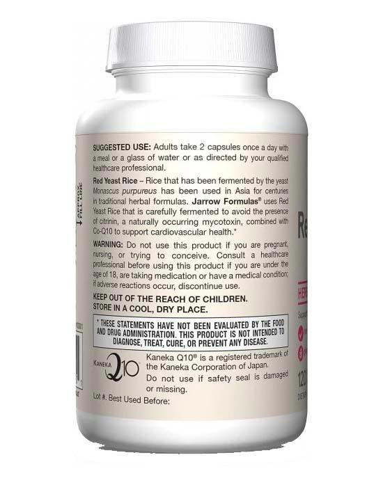 Red Yeast Rice (Drojdie de Orez Rosu) + Coenzima Co-Q10 120 capsule Jarrow Formulas