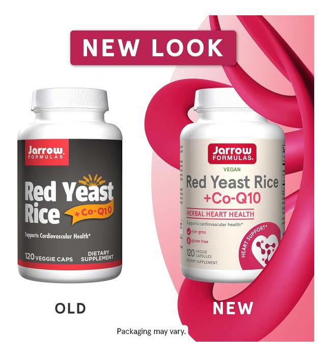 Red Yeast Rice (Drojdie de Orez Rosu) + Coenzima Co-Q10 120 capsule Jarrow Formulas