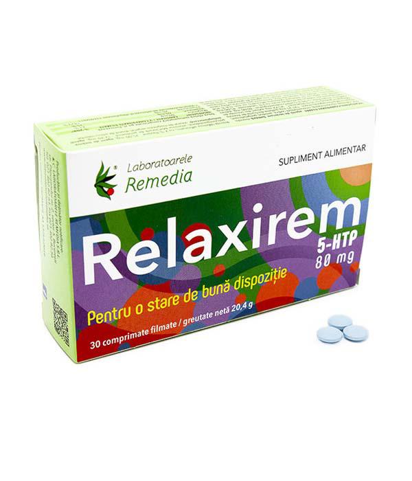 Relaxirem 5HTP 30 comprimate filmate Laboratoarele Remedia
