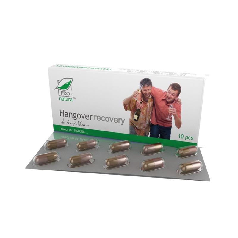 Remediu pentru Mahmureala Hangover Recovery 10 capsule Medica