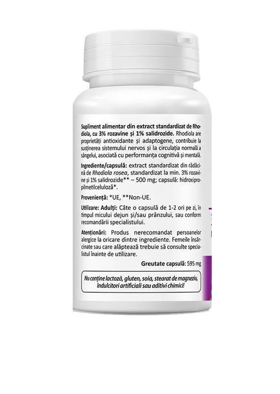 Rhodiola Rosavins 500 miligrame 30 capsule Zenyth