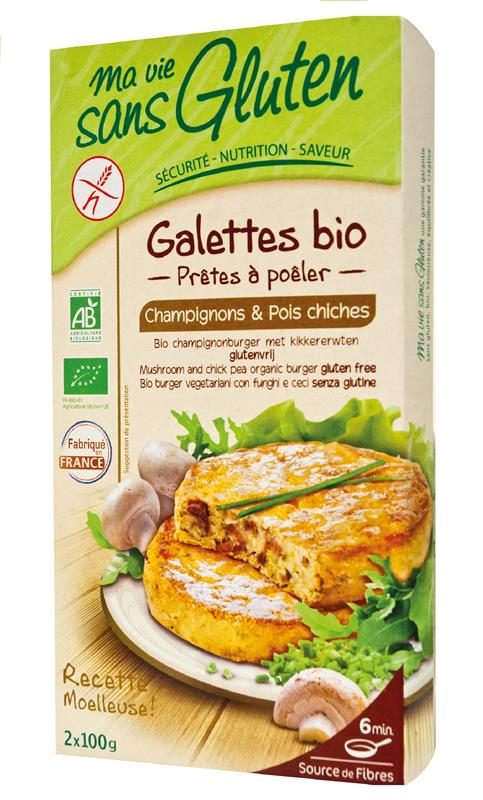 Rondele Bio cu Ciuperci si Naut Ma Vie Sans Gluten 2x100gr