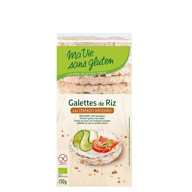 Rondele Bio de Orez cu Cereale Fara Gluten Ma Vie Sans Gluten 130gr