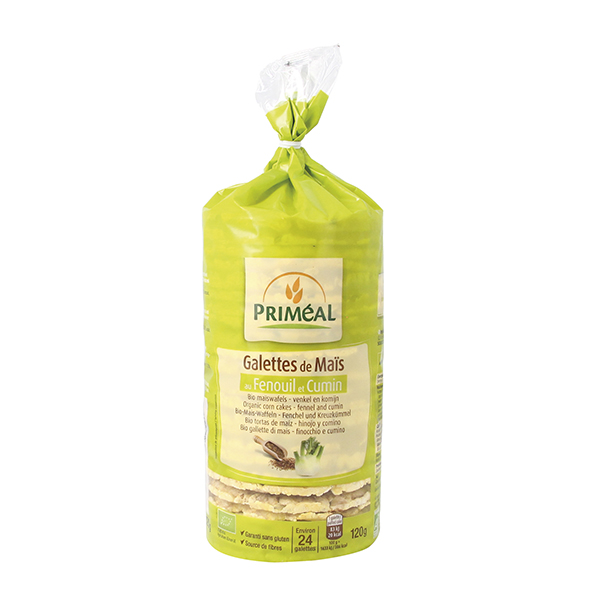 Rondele Bio de Porumb cu Fenicul si Chimen Primeal 120gr
