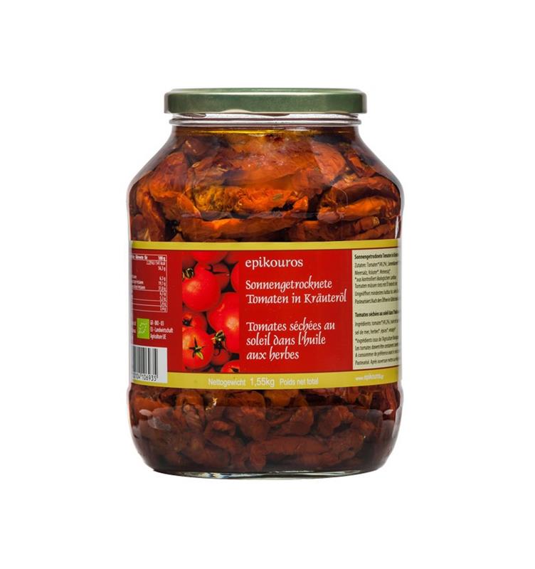 Rosii Uscate la Soare in Ulei cu Mirodenii Bio 1.55 kilograme Epikours