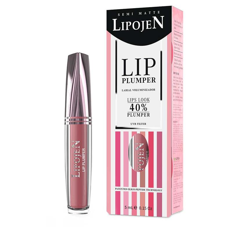 Ruj Lichid Volumizant Semi-Mat cu Colagen No.6 Love Glow 5 mililitri Lipojen