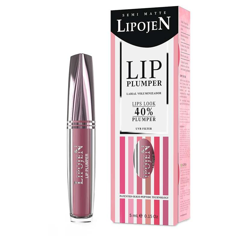 Ruj Lichid Volumizant Semi-Mat cu Colagen No.7 High Society 5 mililitri Lipojen